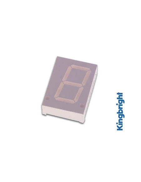 Afficheur 7 segments 20mm anode commune - jaune