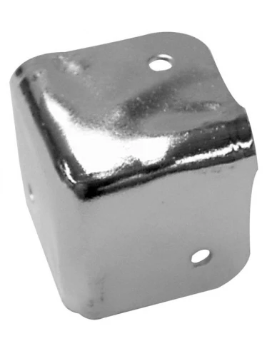 Coin de protection pour enceintes, blanc métallique, 38 x 38mm x 90°