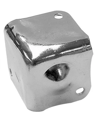 Coin de protection pour enceintes, blanc metallique, 38 x 38mm x 90°