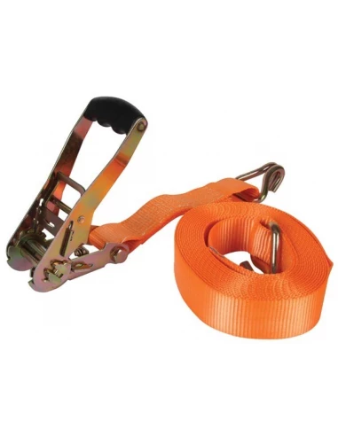 Sangle d'arrimage avec tendeur à cliquet pour charges lourdes 4500 kg - 50 mm x 8 m