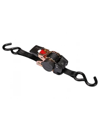 Sangle d'arrimage avec tendeur , cliquet - r,tractable - 300 kg - 3 m x 25 mm