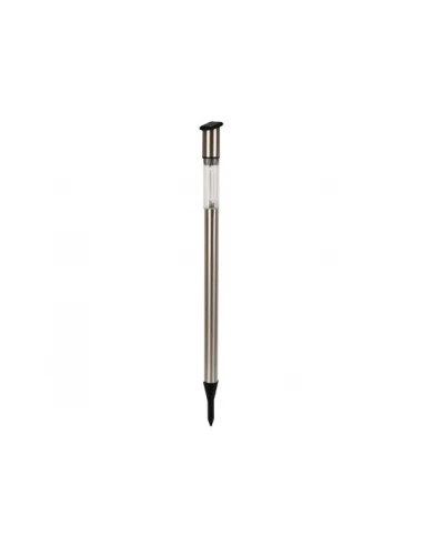 Lampe solaire pour jardin avec socle en acier inoxydable - 70 cm