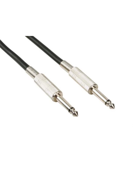 Cable haut-parleur professionnel 6 35mm mono vers 6 35mm mono bleu (5m)