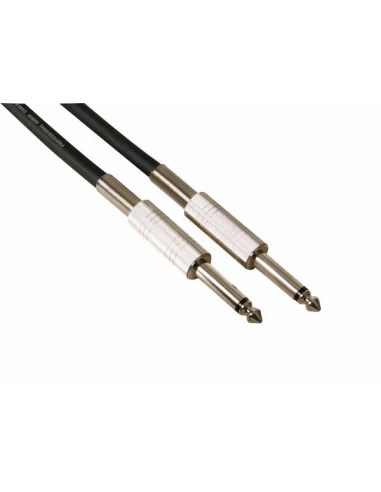 Cable haut-parleur professionnel 6 35mm mono vers 6 35mm mono bleu (10m)