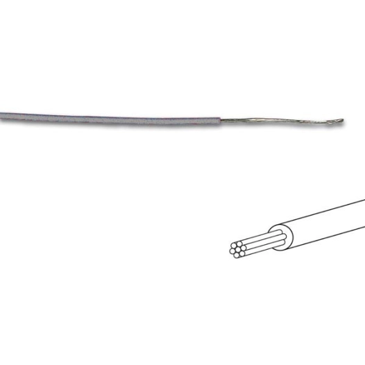 Fil de c,blage - ภ1 4 mm - 0 2 mm,² - multibrin - gris