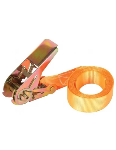 Sangle d'arrimage avec tendeur ,_ cliquet - max 500 kg - 3 65 m x 25 mm