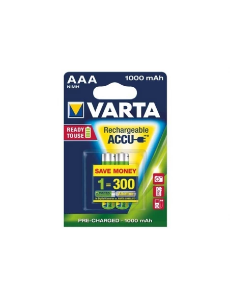 Accu nimh hr03 micro varta 05703 301 402 1 2 v 1000 mha - 2 pcs / blister