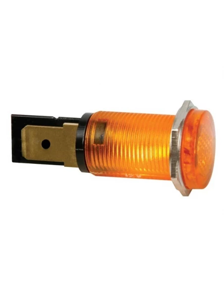 Voyant rond 14mm 12v orange
