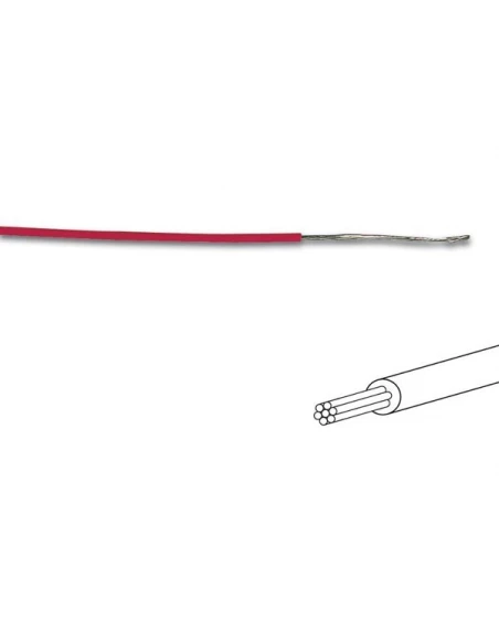 Fil de c,_blage - ,,¸ 1 4 mm - 0 2 mm,,² - multibrin - rouge