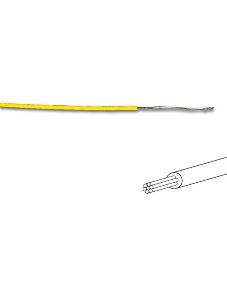 Fil de c,_blage - ,,¸ 1 4 mm - 0 2 mm,,² - multibrin - jaune