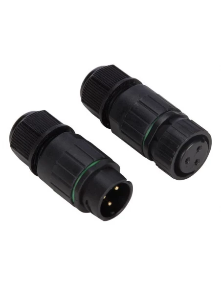 Connecteur pour cable 3p - étanche ip67 - 13a 230v (1 set)
