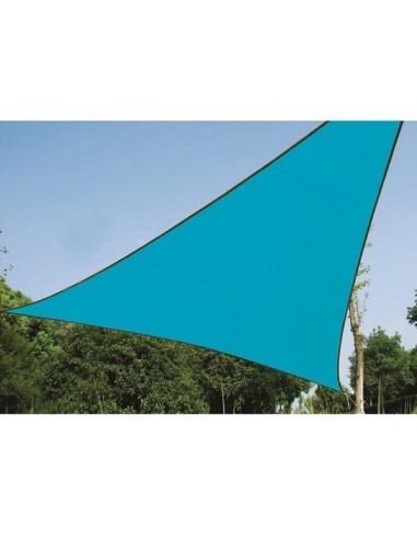 Voile solaire - triangle - 3.6 x 3.6 x 3.6 m - couleur : bleu ciel