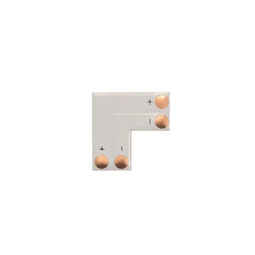 Connecteur pcb flexible - forme l - 10 mm - 1 couleur