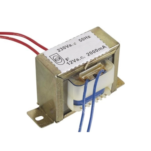 Transformateur chassis ouvert 24va 1 x 12v 2000ma