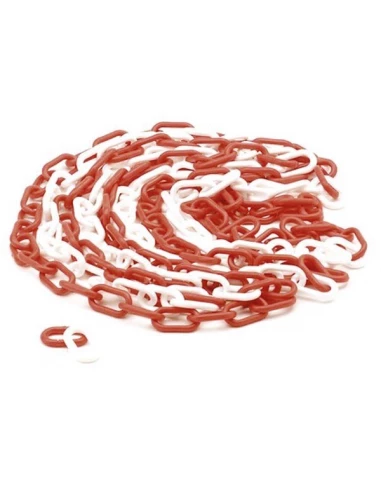 Chaine rouge/blanc - 5 m