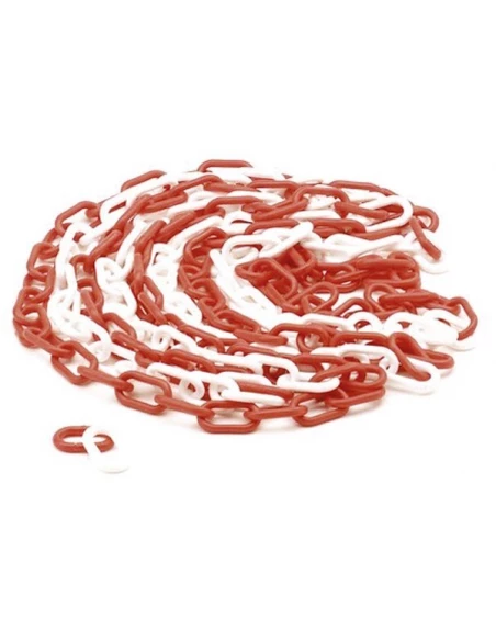 Chaine rouge/blanc - 5 m