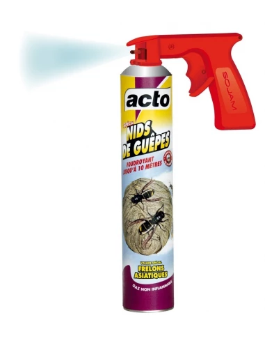 Aerosol nids guepes et frelons tres longue portee 750ml - 10 mêtres - ACTO