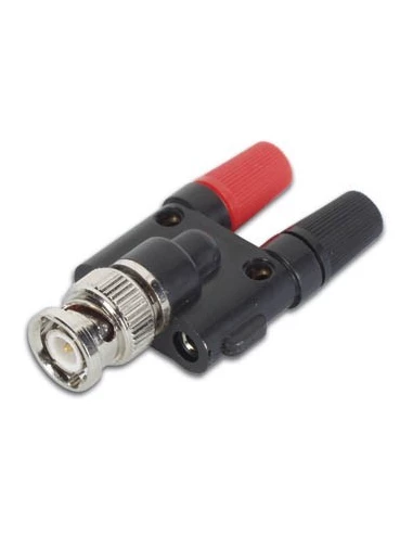 Bnc male vers 2 x fiche banane 4mm