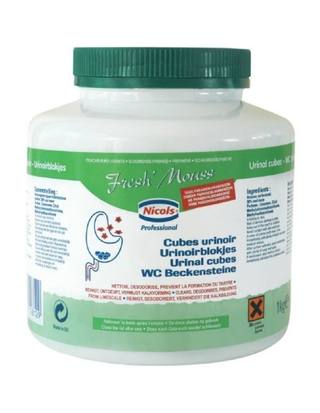 Cube urinoir fresh'mouss-pot 1 kg - bloc 30 g