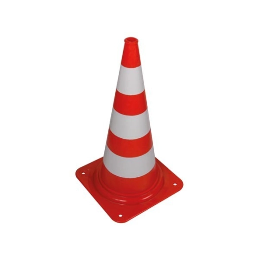 Cône rouge/blanc 75 cm