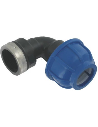Coude femelle polyethilène 25mm - 20x27