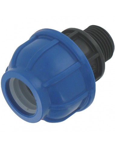 Raccord Droit Mâle 32mm Connexion fiable PVC Pression - Cap Vert
