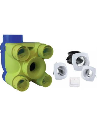 Kit vmc simple flux 3 bouches-venturia- unelvent