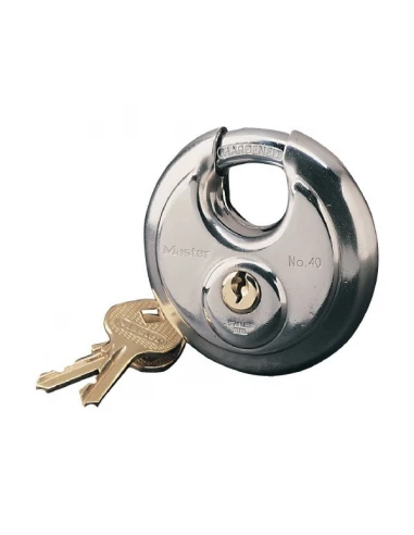 Masterlock Cadenas Disque Inox 70mm - OUTIFRANCE
