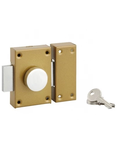 Verrou de sureté à bouton et cylindre 40