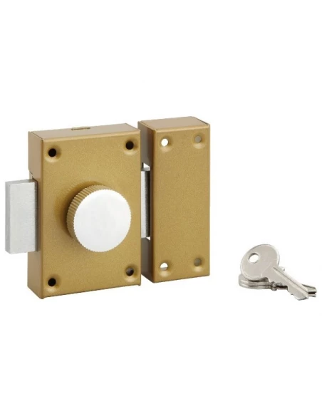 Verrou de sureté à bouton et cylindre 40