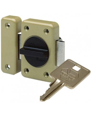 Verrou RXP à bouton et cylindre diamètre 20mm, longueur 40mm, 3 clés - VACHETTE