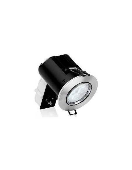 Spot led étanche à l'air 4000k isored enc bbc rond basc 6w 230v alu brosse