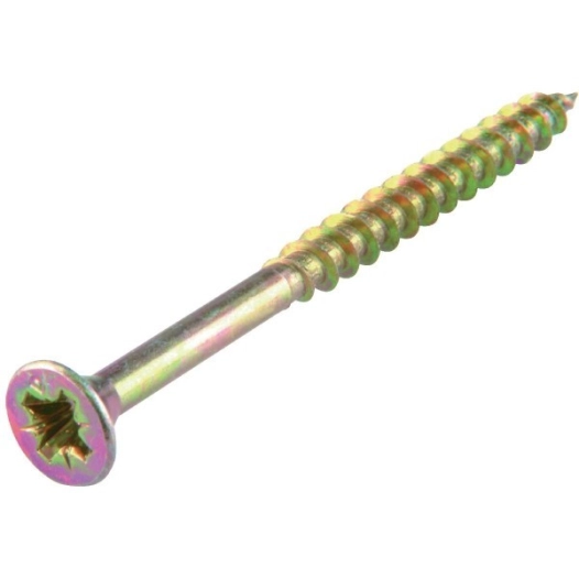 Vis agglo tête fraisée pz standard acier zingué jaune 3 x 12 mm 36 pc(s)