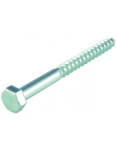 Tirefond tête hexagonale acier zingué 8 x 100 mm 25 pc(s)