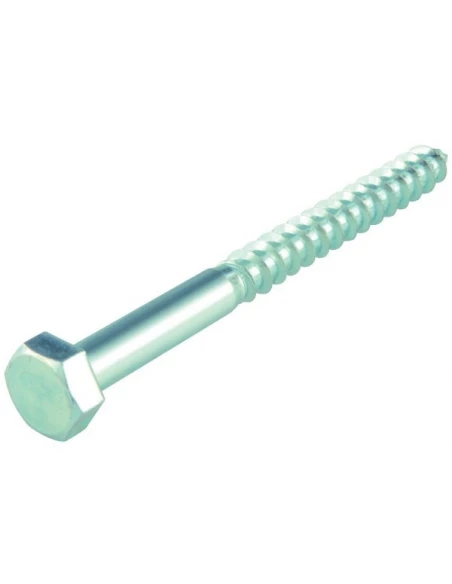 Tirefond tête hexagonale acier zingué 8 x 100 mm 25 pc(s)