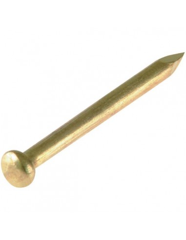 Pointe Tête Ronde Laitonnée Fixation décorative et résistante - Fix'Pro