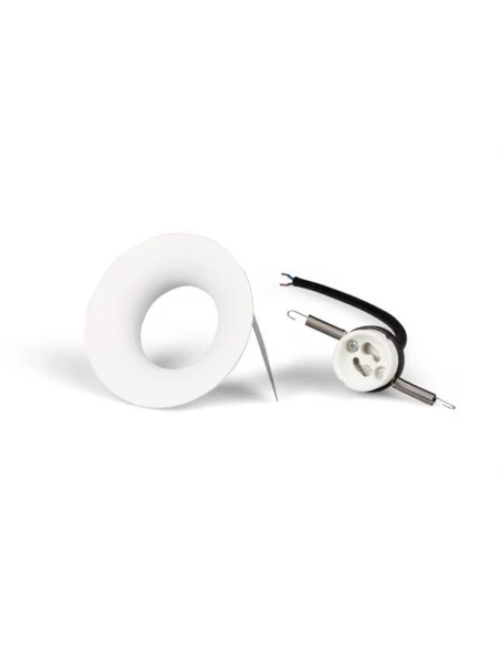 Plafonnier encastré gu10 - courbé - blanc