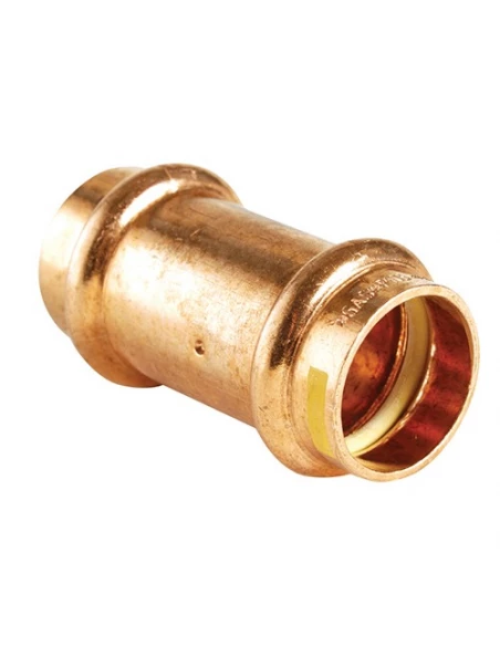 Manchon cuivre a sertir gaz egal double femelle tube cuivre ø22