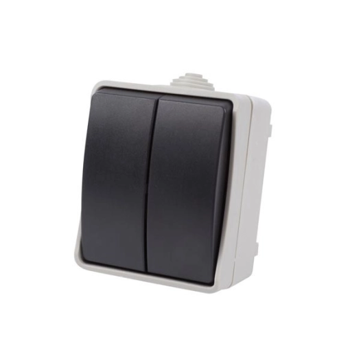 Interrupteur va-et-vient double - usage à l'extérieur