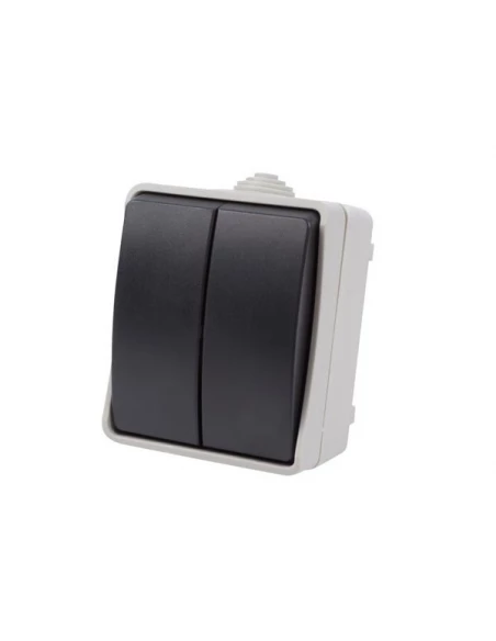 Interrupteur va-et-vient double - usage à l'extérieur