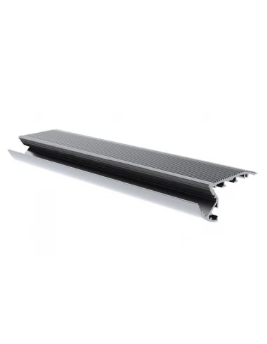 Alu-stair - profilé en aluminium pour ruban led - escalier - aluminium anodisé - argent - 2 m
