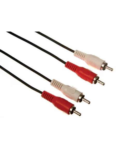 2 x fiche audio rca vers 2 x fiche audio rca / de base / 1 50 m / doré