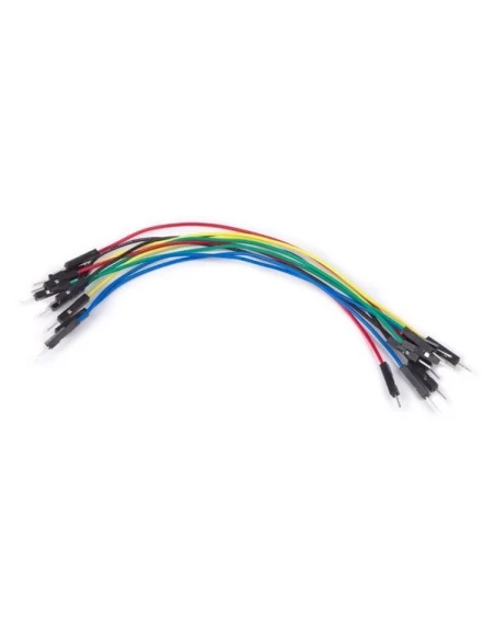 Jeu de c,bles de raccordement - 1 broche male / male - 5 9'' (15 cm) - 10 pcs