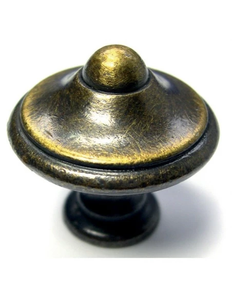 Bouton rustique téton ø 30/16 x h. 29 mm vieux bronze 1 pce(s)