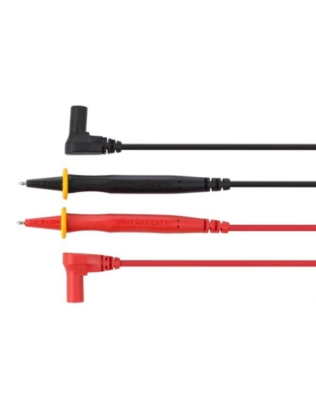 Jeu de cordons de mesure en pvc - cat iii 600 v - 12 a - 18 awg - longueur 70 cm