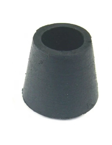 Embout enveloppant caoutchouc noir 10 ø mm