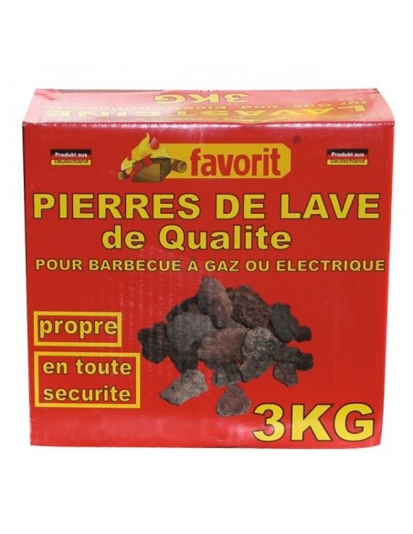 Pierre de lave 3 kg barbecue - FAVORIT