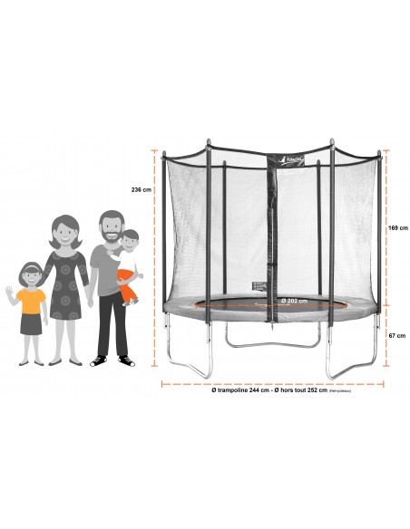 Trampoline funni pop ø244 h 236