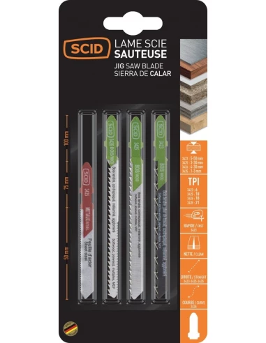 Assortiment 4 lames de scie sauteuse accroche en t 4