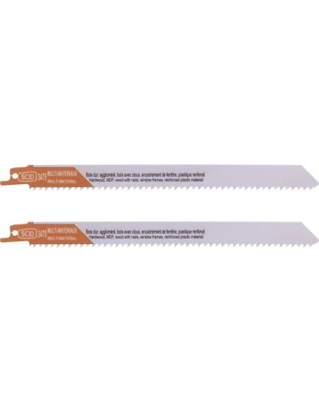 Lame de scie sabre bi-métal bois et plastique 230 4,2 mm